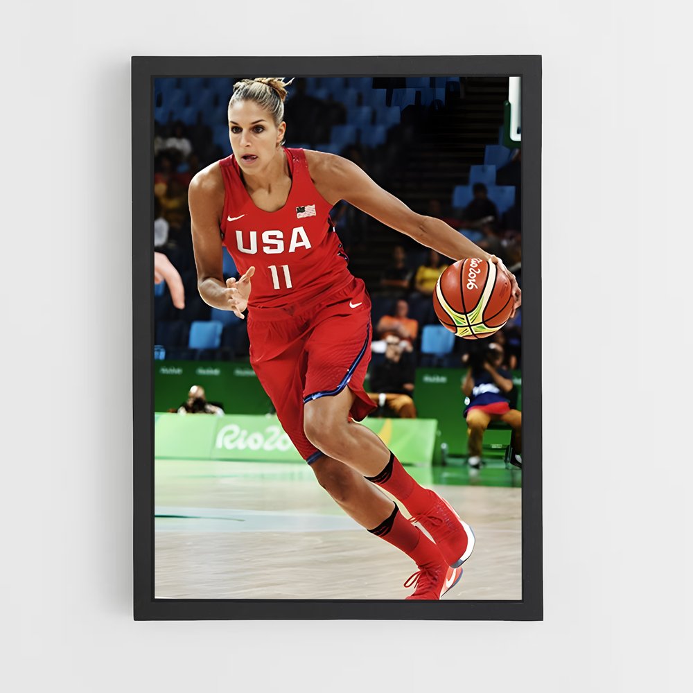 Poster Red Court Magic – affiche Basketball (vue 2)